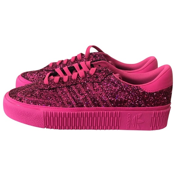 adidas Shoes - Adidas Originals Samba Sneaker in Pink Glitter